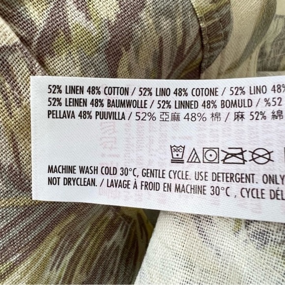 Walt Disney World Tropical Button-Up Linen Shirt Jacket by Spirit Jersey Sz L - Picture 6 of 11